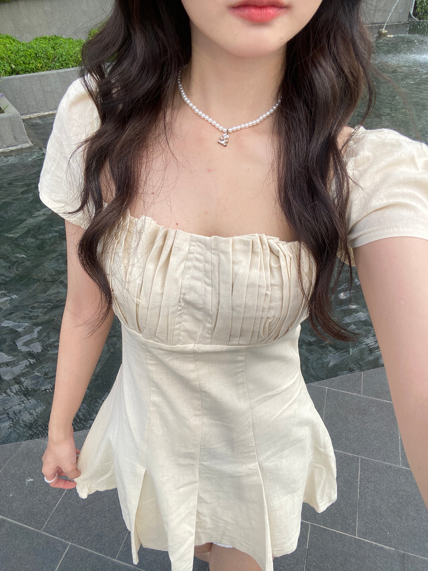 Poly Dress - CREAM
