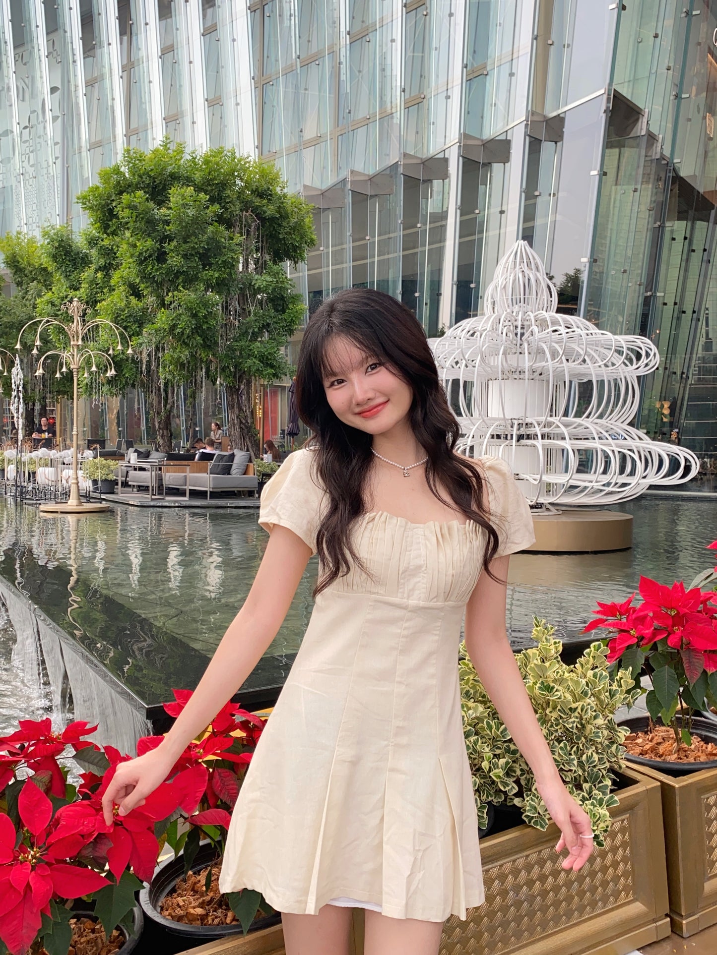 Poly Dress - CREAM