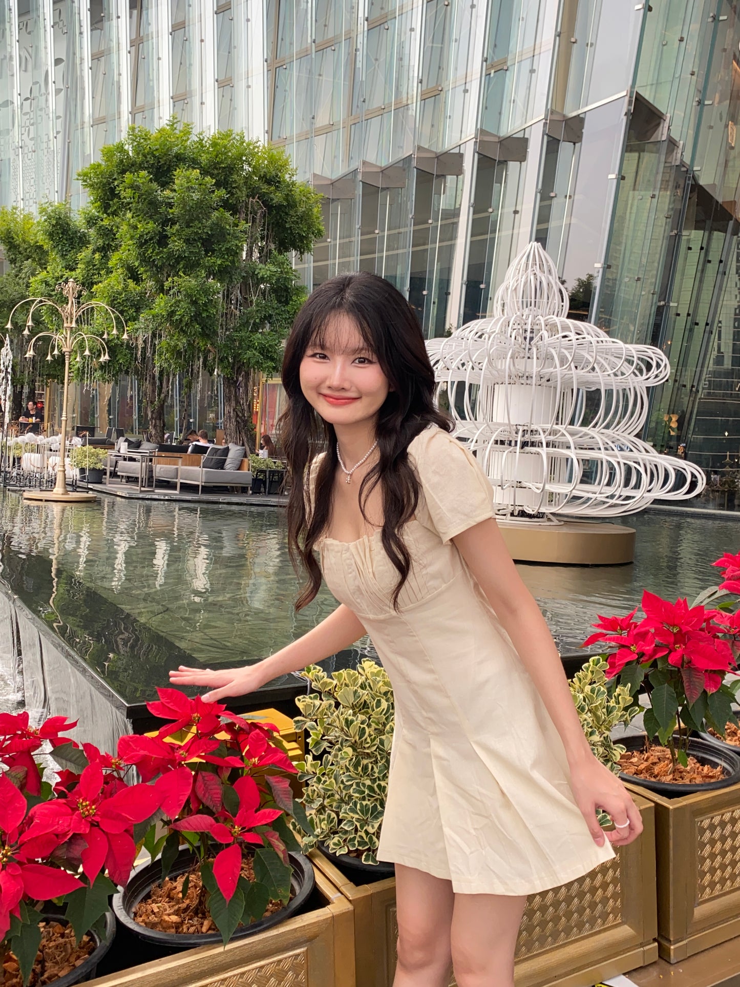Poly Dress - CREAM