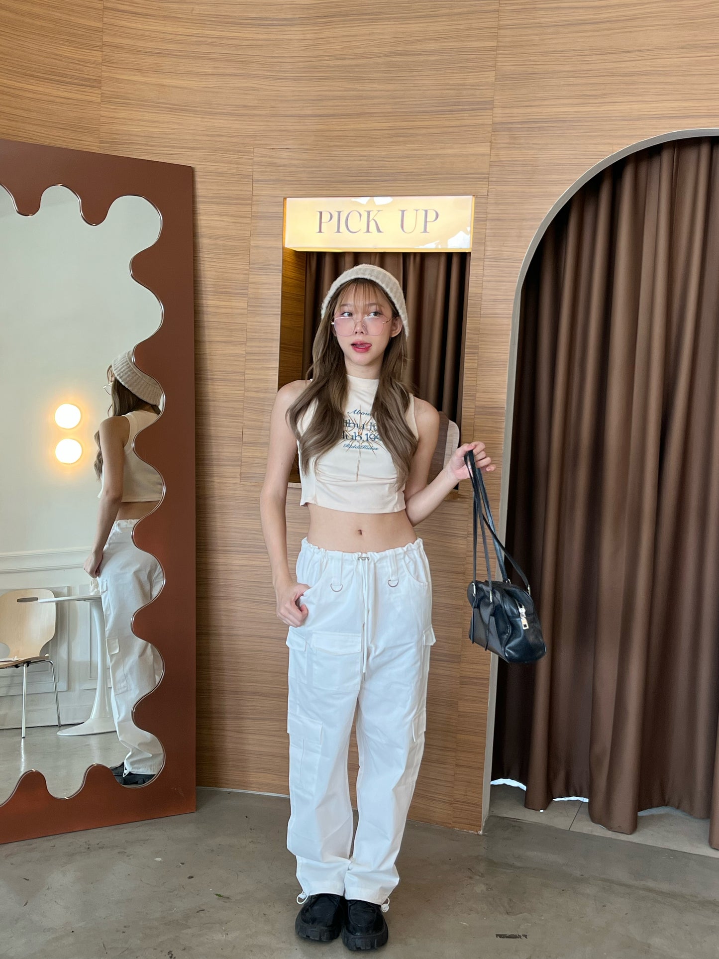 Cargo Emma Pants - WHITE