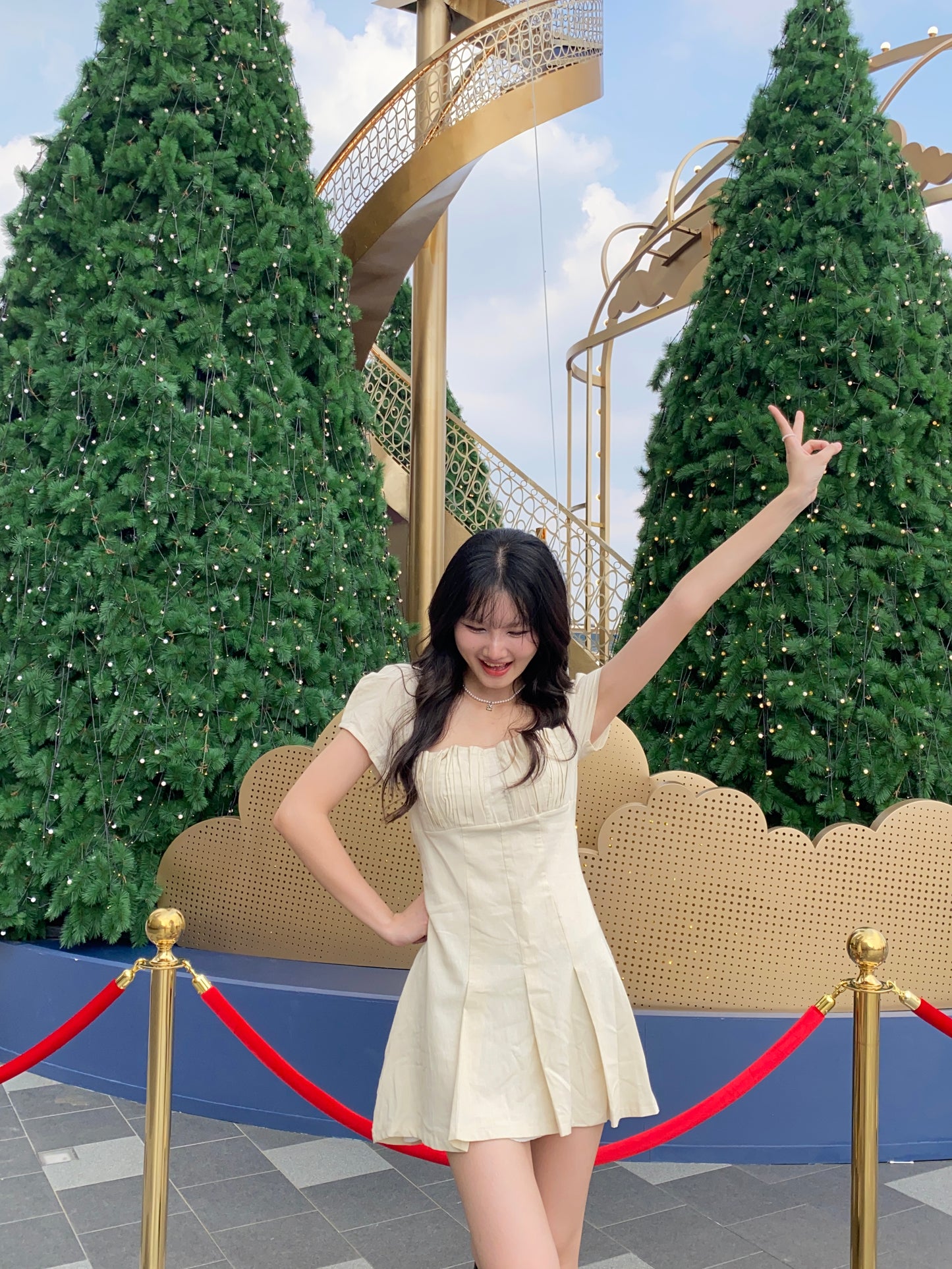 Poly Dress - CREAM