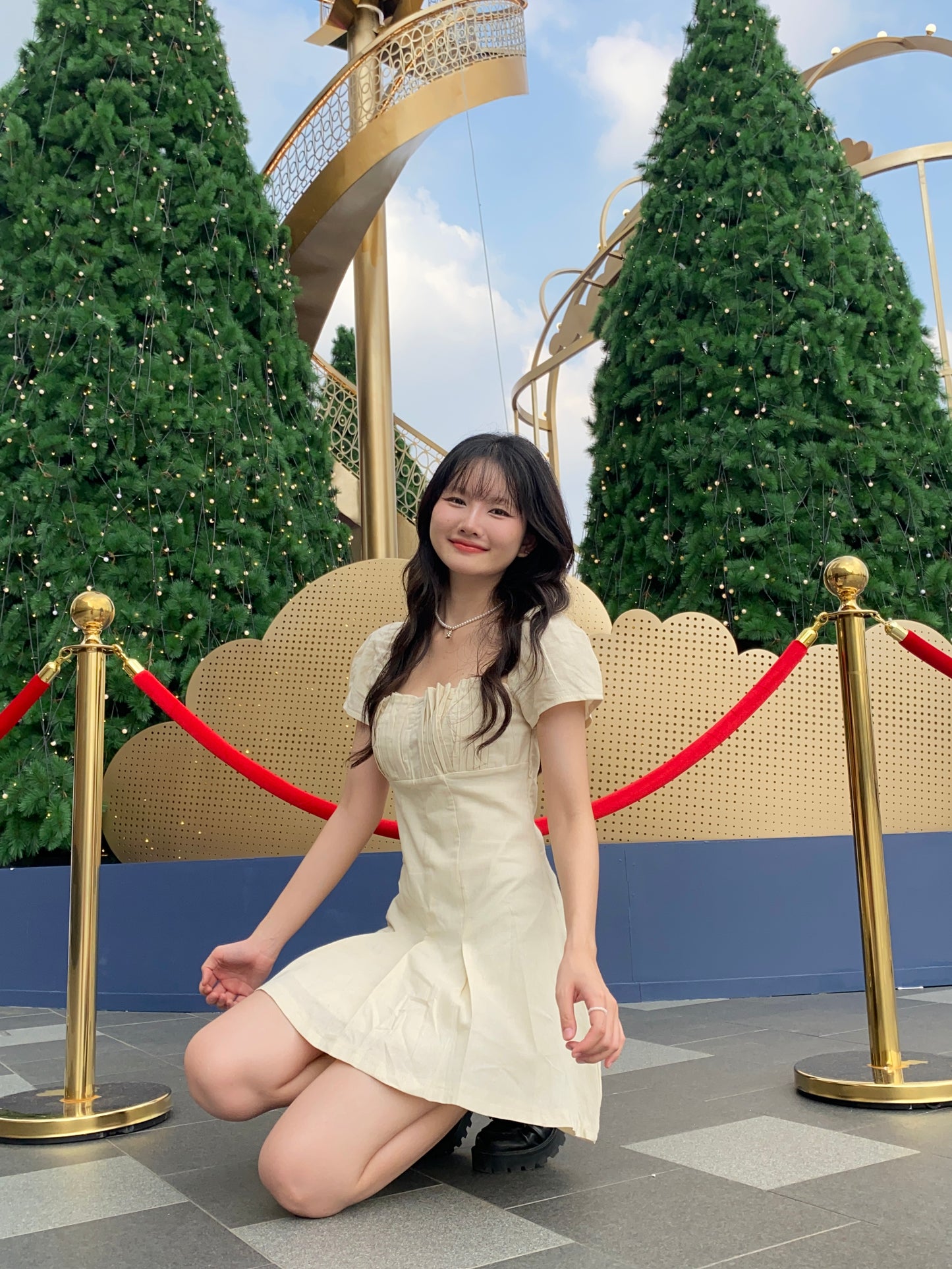 Poly Dress - CREAM