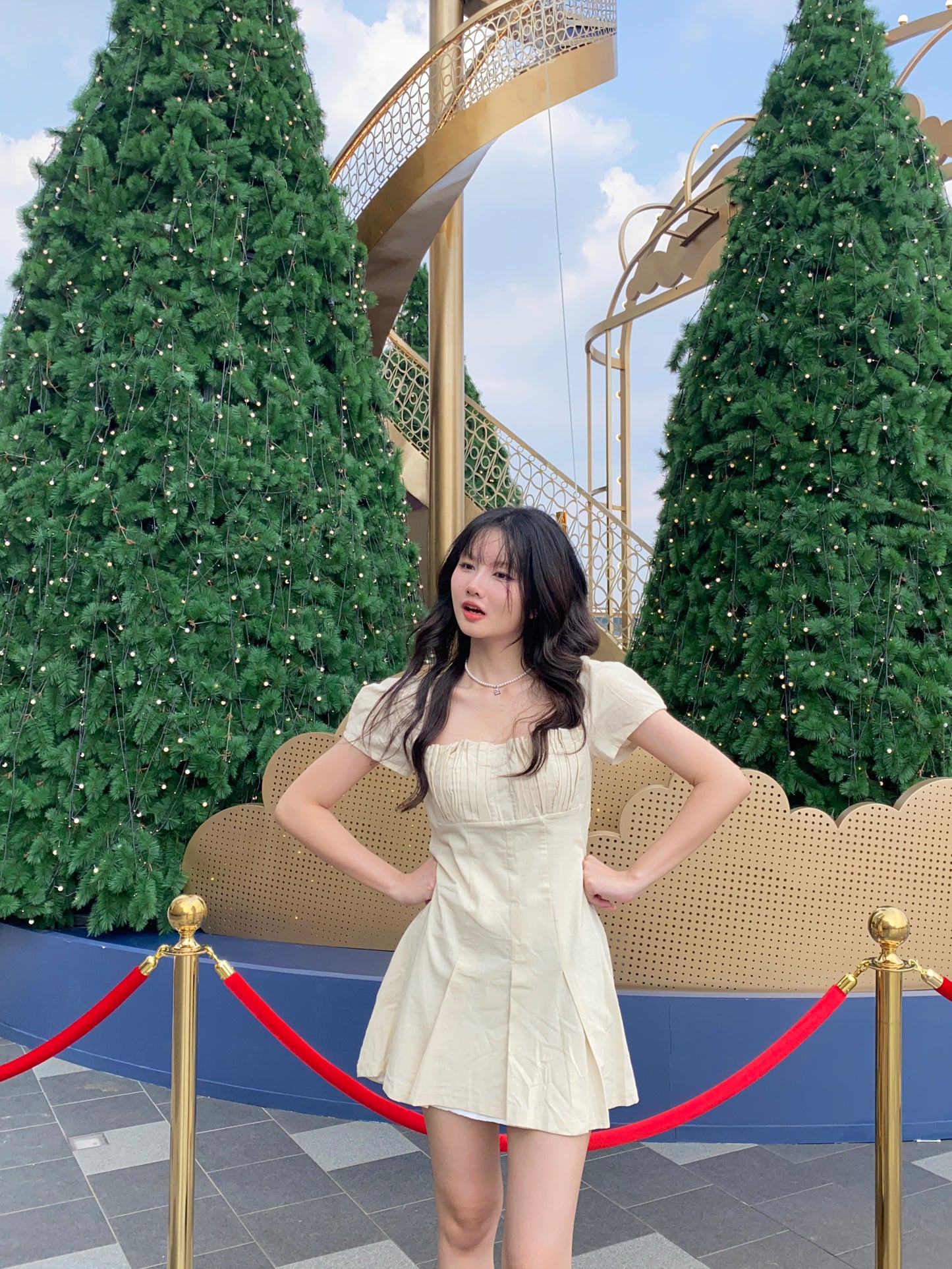Poly Dress - CREAM