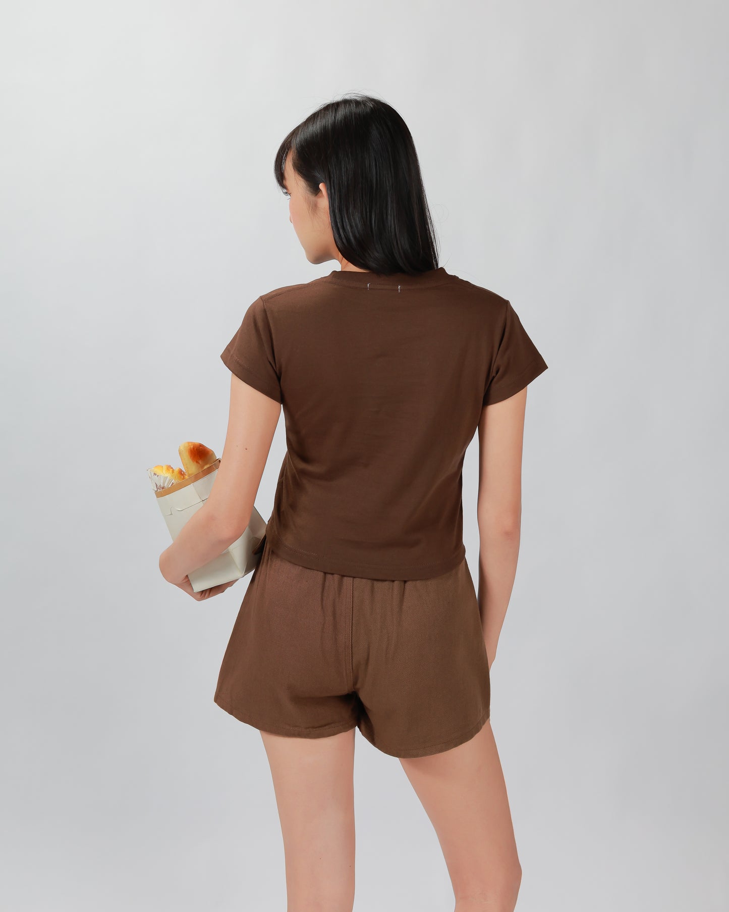 HER TEE TOP - BROWN