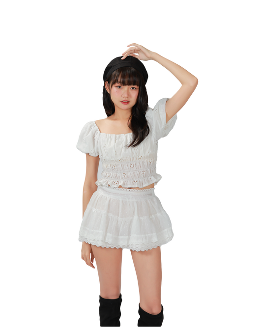 Flora Top - WHITE