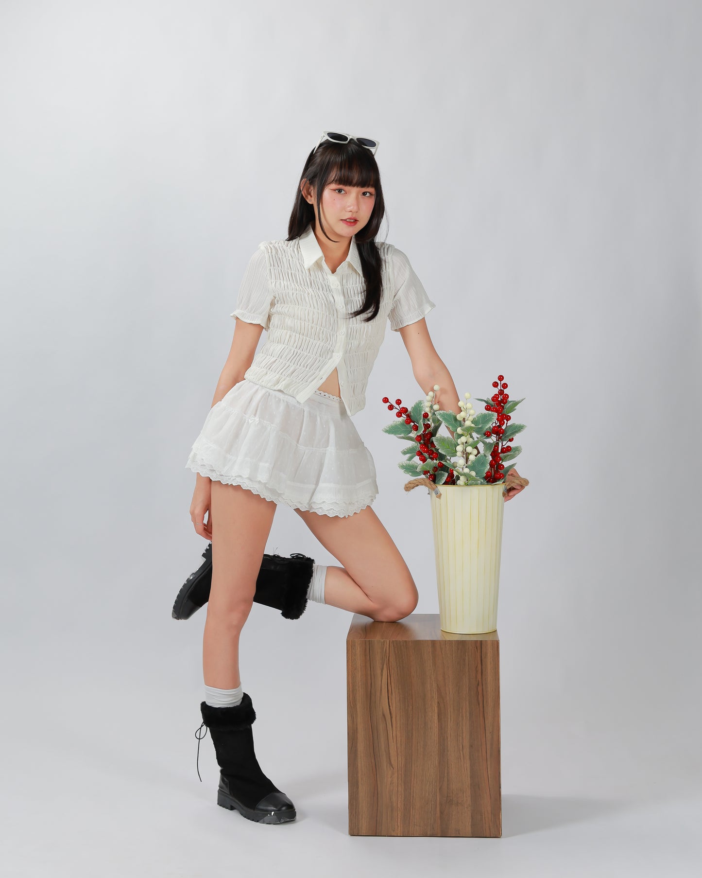 VILLA SKIRT - WHITE